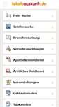Mobile Screenshot of lokaleauskunft.de